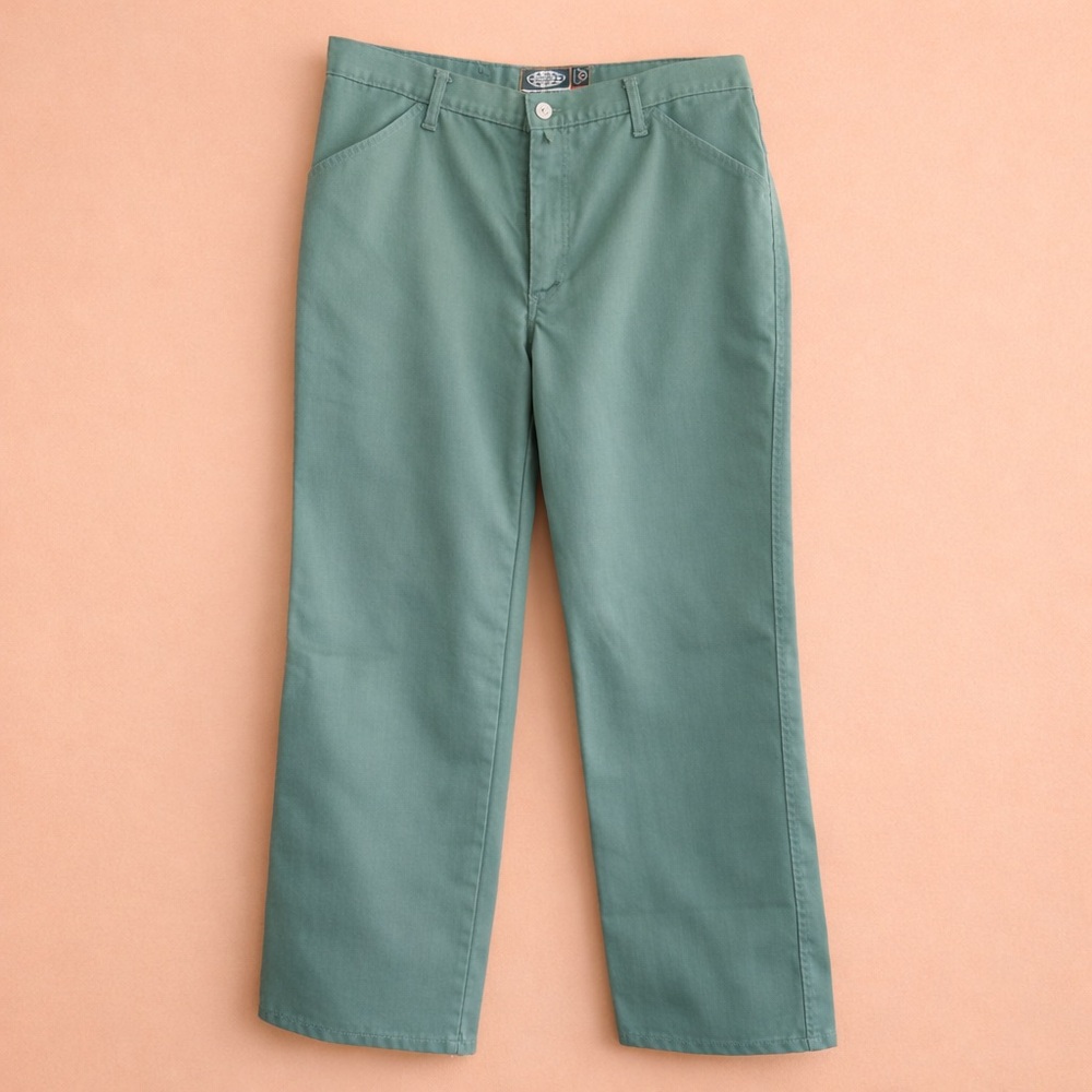 Psycho Cowboy Y2K Italian Made Sage Green Trousers